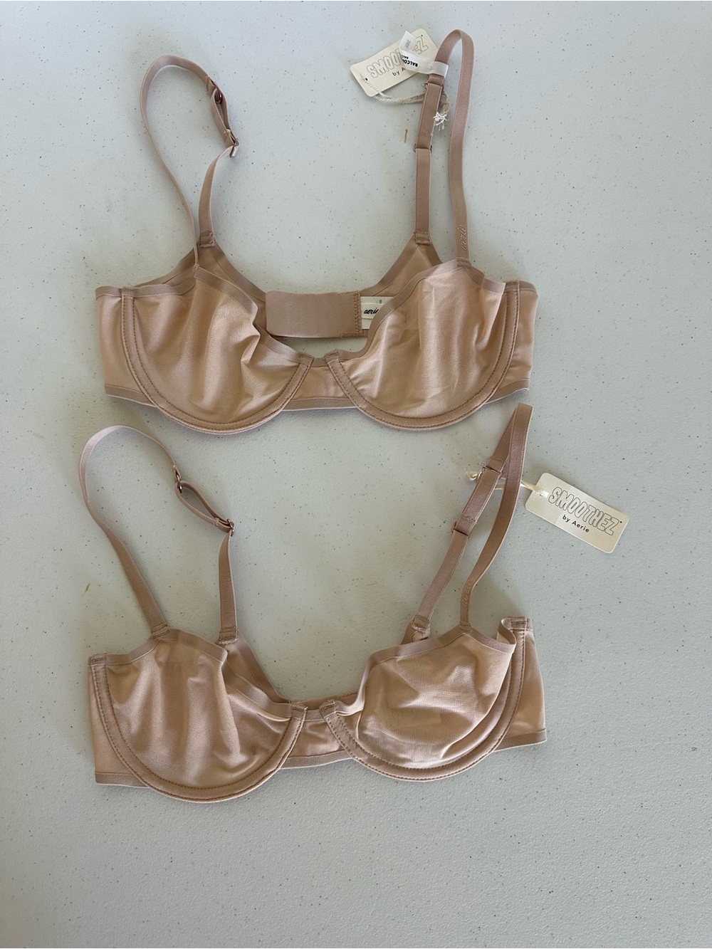 Aerie SMOOTHEZ  BALCONETTE Mesh Underwire Bra - package of 2
